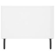 Кафе маса, бял гланц, 90x50x40 см, инженерно дърво