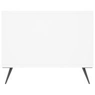 Маса за кафе, бяла, 102x50x40 см, инженерно дърво