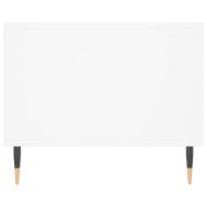 Маса за кафе, бяла, 102x50x40 см, инженерно дърво