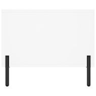 Маса за кафе, бяла, 102x50x40 см, инженерно дърво