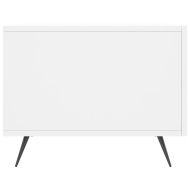 Кафе маса, бяла, 50x50x40 см, инженерно дърво