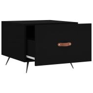 Кафе маса, черна, 50x50x40 см, инженерно дърво