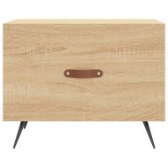 Кафе маса, дъб сонома, 50x50x40 см, инженерно дърво