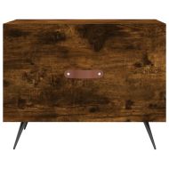 Кафе маса, опушен дъб, 50x50x40 см, инженерно дърво