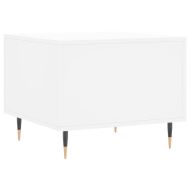 Кафе маса, бяла, 50x50x40 см, инженерно дърво