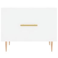 Кафе маса, бяла, 50x50x40 см, инженерно дърво