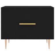 Кафе маса, черна, 50x50x40 см, инженерно дърво