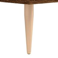 Кафе маса, кафяв дъб, 50x50x40 см, инженерно дърво