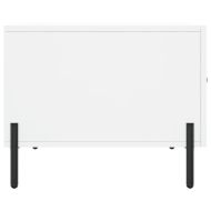 Кафе маса, бяла, 50x50x40 см, инженерно дърво