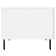 Кафе маса, бяла, 50x50x40 см, инженерно дърво