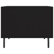 Кафе маса, черна, 50x50x40 см, инженерно дърво