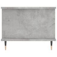 Кафе маса, бетонно сива, 90x50x40 см, инженерно дърво