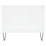 Кафе маса, бяла, 90x50x40 см, инженерно дърво