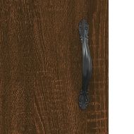 Кафе маса, кафяв дъб, 90x50x40 см, инженерно дърво