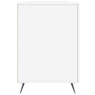 Бюро, бял гланц, 140x50x75 см, инженерно дърво