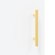 Бюро, бяло, 140x50x75 см, инженерно дърво