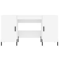 Бюро, бяло, 140x50x75 см, инженерно дърво