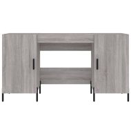 Бюро, сив сонома, 140x50x75 см, инженерно дърво