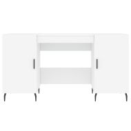 Бюро, бяло, 140x50x75 см, инженерно дърво