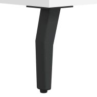 Бюро, бяло, 140x50x75 см, инженерно дърво