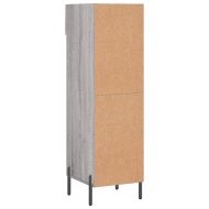 Шкаф за обувки, сив сонома, 30x35x105 см, инженерно дърво