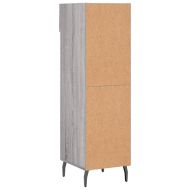 Шкаф за обувки, сив сонома, 30x35x105 см, инженерно дърво