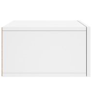 Нощни шкафчета за стенен монтаж, 2 бр, бели, 35x35x20 см