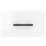 Нощни шкафчета за стенен монтаж, 2 бр, бял гланц, 35x35x20 см