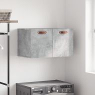 Стенен шкаф, бетонно сив, 60x36,5x35 см, инженерно дърво