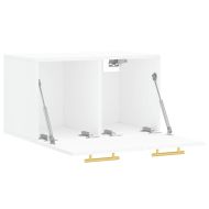 Стенен шкаф, бял, 60x36,5x35 см, инженерно дърво