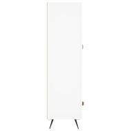 Висок шкаф, бял, 69,5x31x115 см, инженерно дърво
