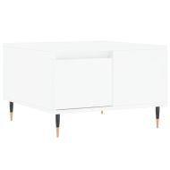 Кафе маса, бяла, 55x55x36,5 см, инженерно дърво