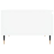 Кафе маса, бяла, 55x55x36,5 см, инженерно дърво