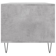 Кафе маса, бетонно сива, 90x49x45 см, инженерно дърво