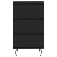 Бюфет черен 40x35x70 см инженерно дърво