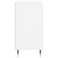 Сайдборд, бял, 60x35x70 см, инженерно дърво