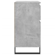 Сайдборд, бетонно сив, 60x35x70 см, инженерно дърво