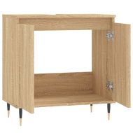 Шкаф за баня, сонома дъб, 58x33x60 см, инженерно дърво