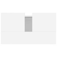 Шкаф за баня, бял, 58x33x60 см, инженерно дърво