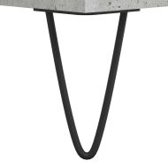 Шкаф за баня, бетонно сив, 65x33x60 см, инженерно дърво