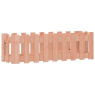 Градинска леха с дизайн на ограда 100x30x30 см дугласки масив