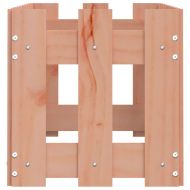 Градинска леха с дизайн на ограда 100x30x30 см дугласки масив