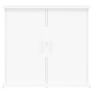 Поставка за аквариум, бяла, 81x36x73 см, инженерно дърво