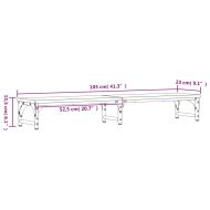 Поставка за монитор дъб сонома, 105x23x15,5 см, инженерно дърво