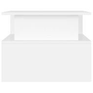 Кафе маса, бяла, 90x55x42,5 см, инженерно дърво