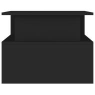 Кафе маса, черна, 90x55x42,5 см, инженерно дърво