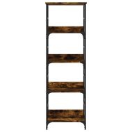 Етажерка за книги опушен дъб 50x33x153 см инженерно дърво