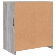 Сайдборд с LED светлини, сив сонома, 60x37x67 см