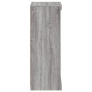 Сайдборд с LED светлини, сив сонома, 41x37x100 см