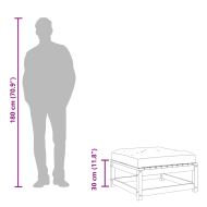 Градински табуретки с възглавници 2 бр восъчнокафяв бор масив